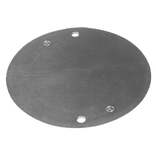 Round Weatherproof Cover, 4-3/16 Inch Diameter, Aluminum, For 4 Inch Weatherproof Round Box, Includes Gasket and Mounting Screws