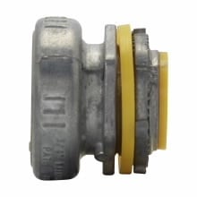 Eaton Crouse-Hinds series push-in raintight connector, EMT, Straight, Insulated, Zinc die cast, 3/4"