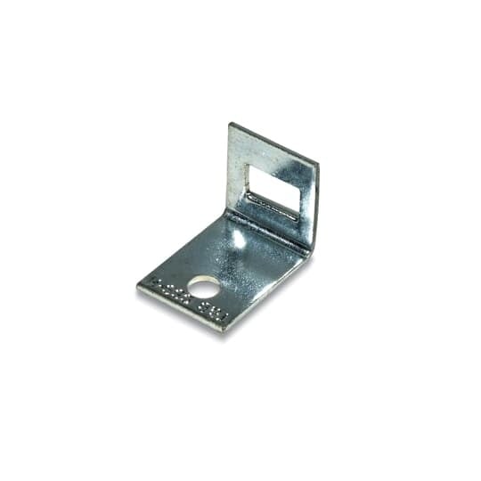 Cable Tie Metal Hanger for Deltec Strap, Zinc Plated Steel, Length of 22.5mm (0.885 Inch), Width of 22.2mm (0.87 Inch), Height of 29.8mm (1.175 Inches), Mounting Hole Diameter of 6.9mm (0.27 Inch)