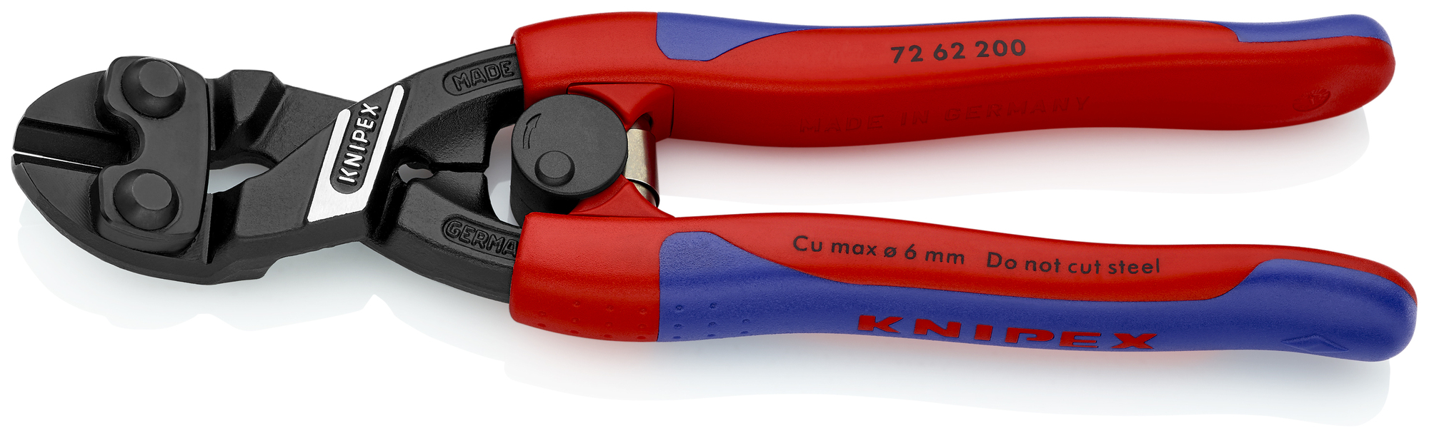 High Leverage Flush Cutter for Plastic and Soft Metal, 8 in., Slim Multi-Component, Bulk