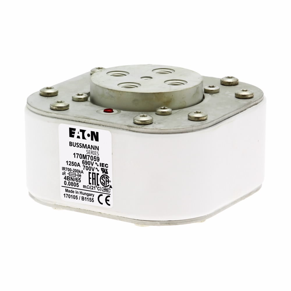Fuse-link, high speed, 1000 A, AC 690 V, 200 kA, size 4, 67 x 105 x 105 mm, aR, IEC, single indicator