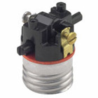 Medium Base Interior Only, Shell Incandescent Lampholder, Push-Through, Single Circuit,