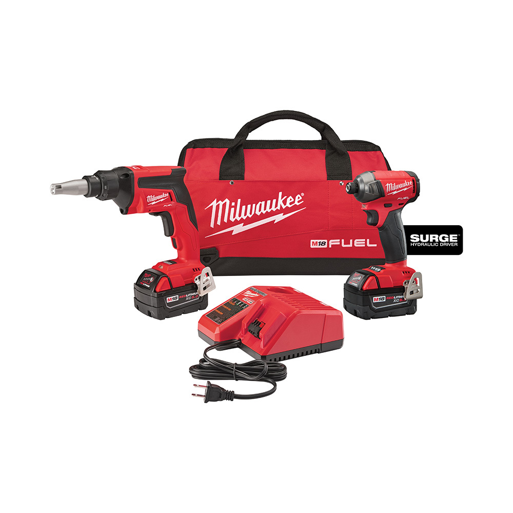 M18 FUEL 2-Tool Combo Kit (FUEL Drywall Gun/SURGE Hydraulic Driver)