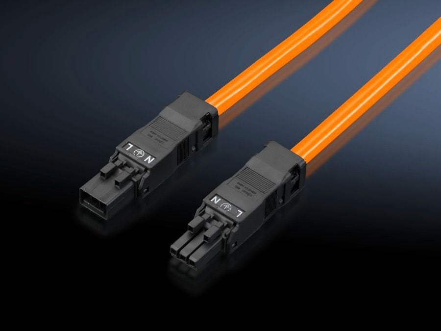 SZ Connection cable, for through-wiring, 3-pole, 100-240 V, L: 1000 mm