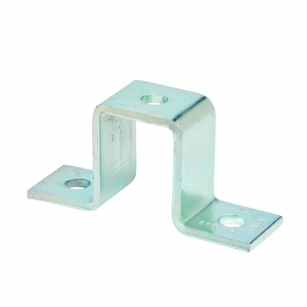 Eaton B-Line series U-support, 2.43" H x 5.43" L x 1.62" W, Steel, Electro-plated, 1/4" Gauge, Fits channel type 12