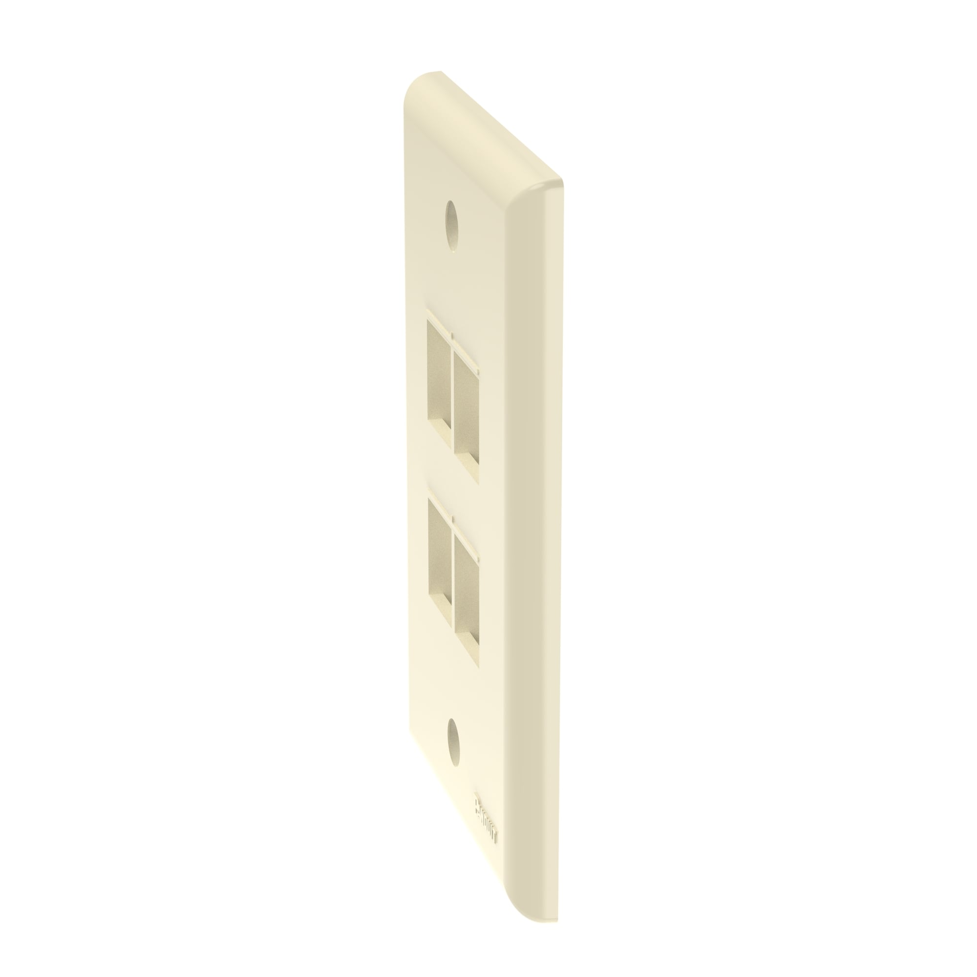 NK 4-port, single gang, flush mount vert