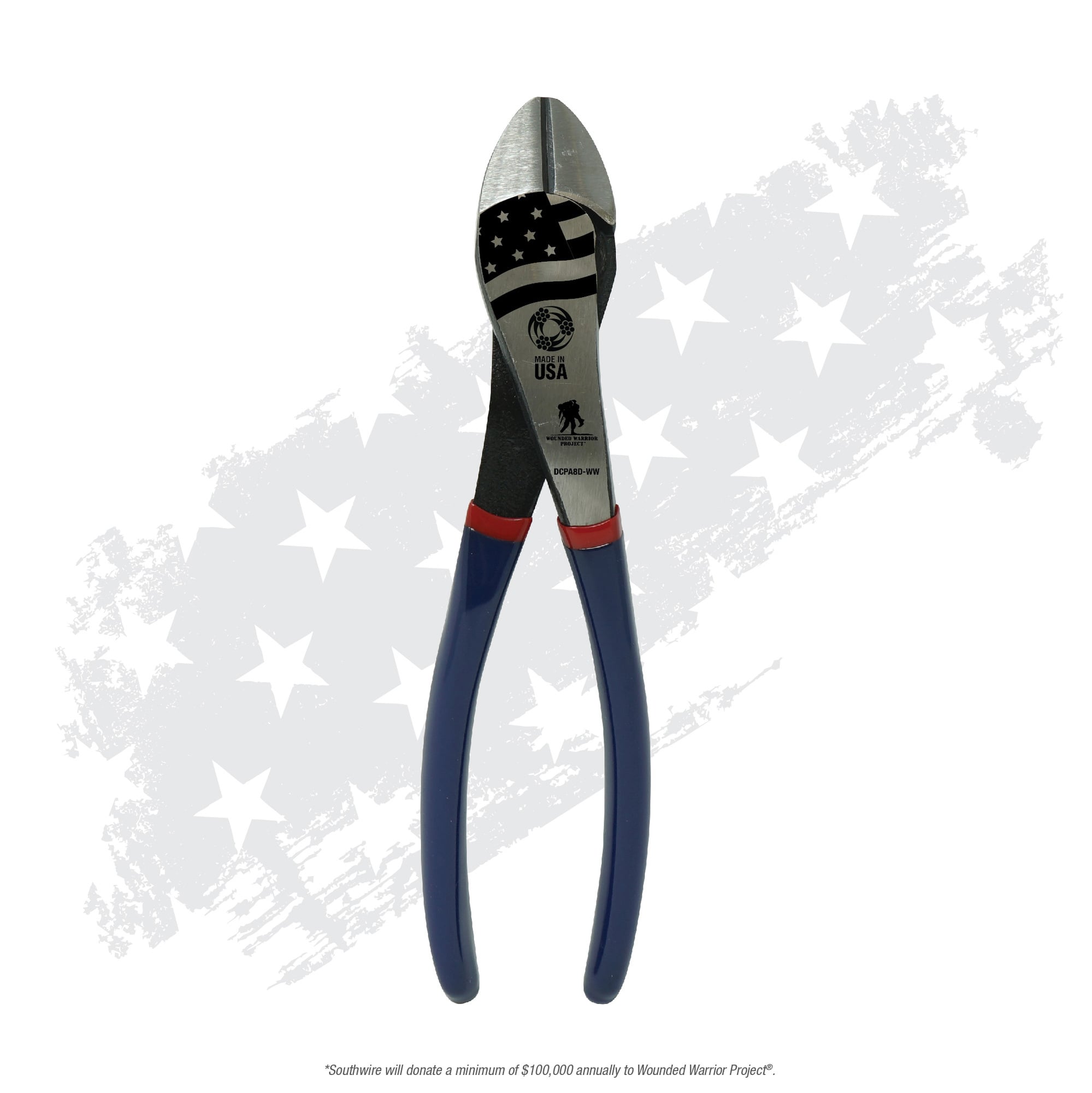 Built to withstand jobsite wear and tear. It is assembled with hot rivet technology and made from American forged steel.  These pliers have a high-leverage design that provides maximum cutting power. Our tradesmen and women meet every job with heart and pride. Their tools should, too.