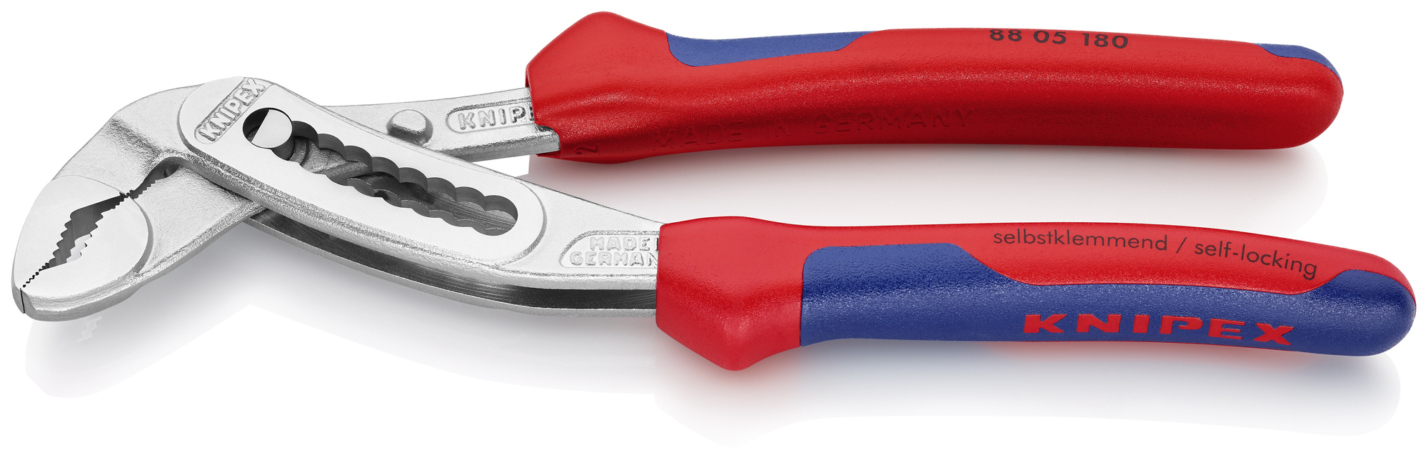 Alligator Water Pump Pliers, 7 1/4 in., Multi-component, Chrome Plated