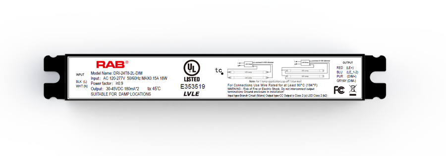 Driver Linear Tubes T8 4 Feet Type C Driver 26W 1-2Lamps