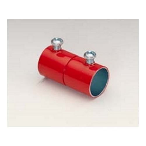 EMT Couplings, Color-Coded, Steel, Red, Size 1/2"