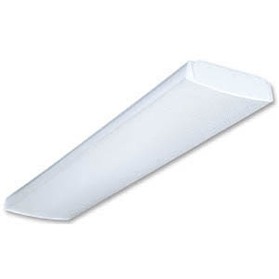 Low Profile Wraparound, Two lamps, 17W T8 (24''), MVOLT, 120-277V, T8 electronic ballast, SKU - 108J3U