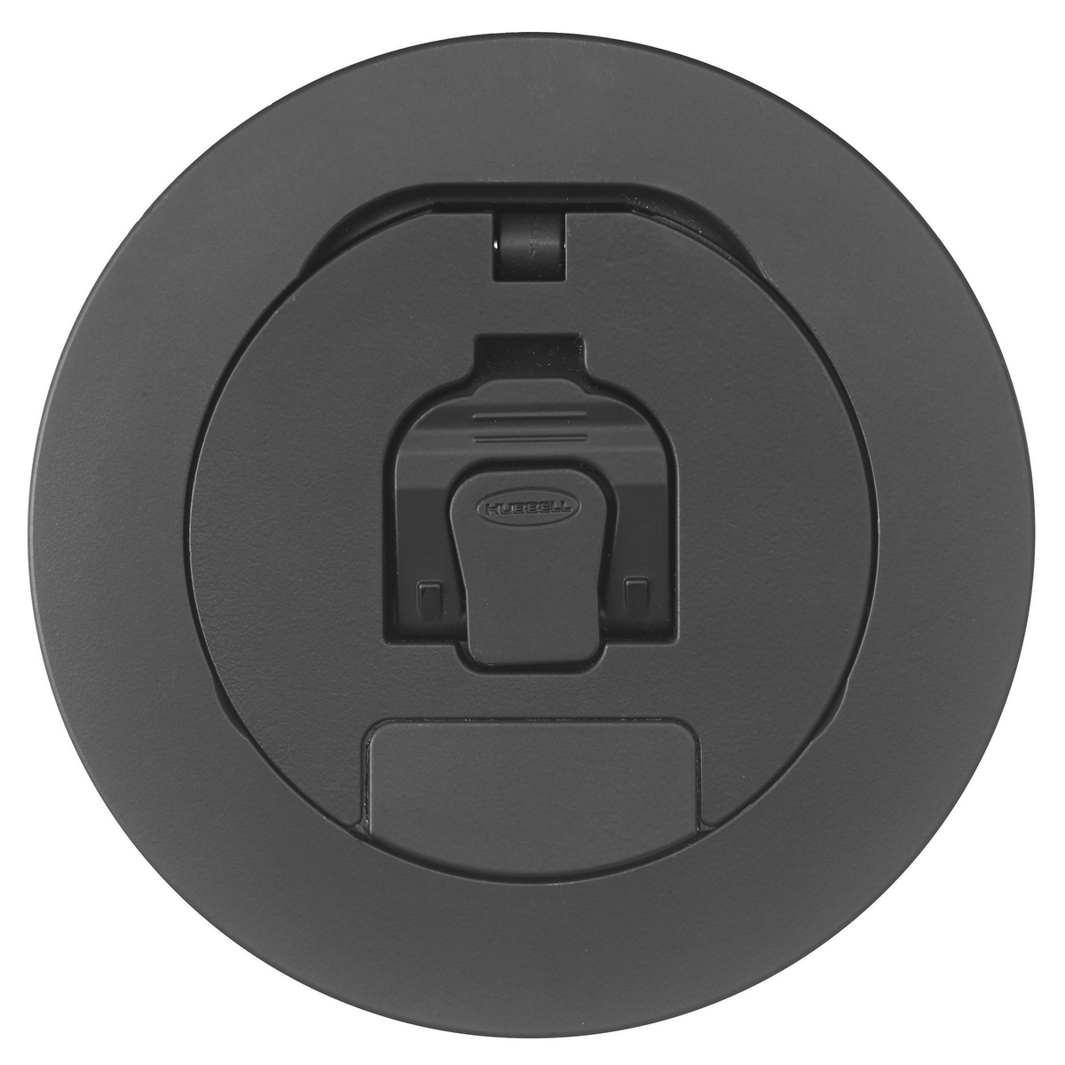 Raised Access or Wood Floorboxes, Recessed 4" Series, Cover Assembly, Black Powder Coat Finish