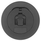 Raised Access or Wood Floorboxes, Recessed 4" Series, Cover Assembly, Black Powder Coat Finish