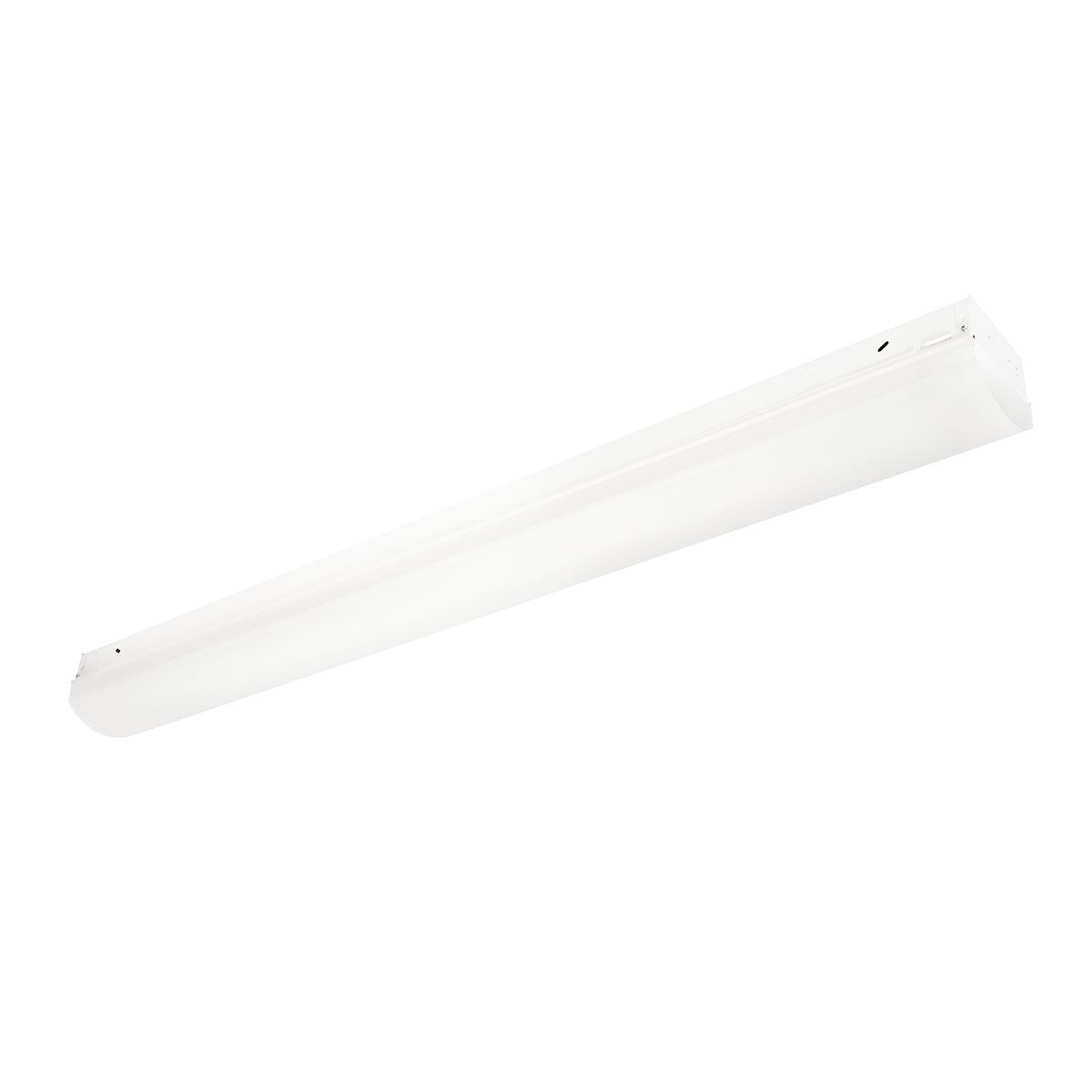 LCL lensed LED striplight, 4 ft, Lens Type: frosted acrylic diffuser, Light Output: 5411 lm, Color Temperature: 5000 K, 80 CRI, Driver type: 0-10V dimming, Voltage Rating: 120-277 V.