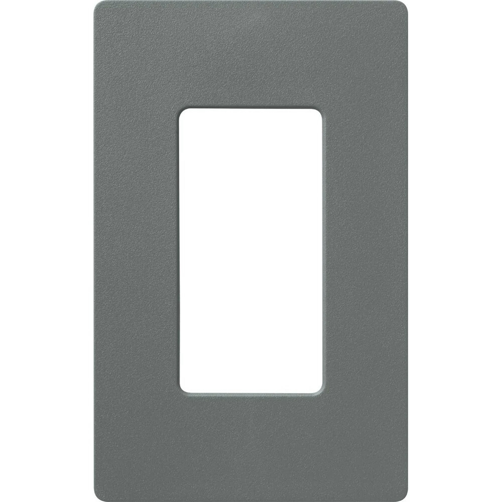 Claro Wallplate, Satin Finish, Single-gang in slate