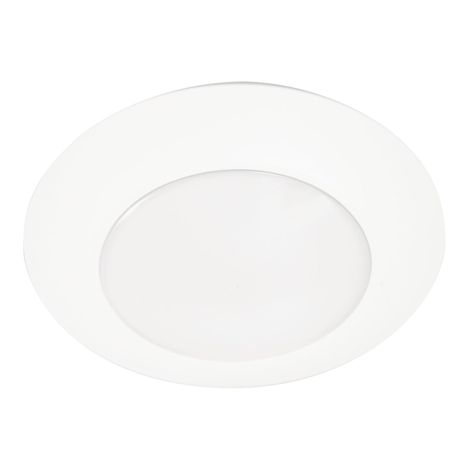 6-inch LED Disk Light, 1200 lumen, 90+ CRI, 5CCT (2700K, 3000K, 3500K, 4000K, 5000K), Phase Cut dimming 10%, Matte White, 6 Pack