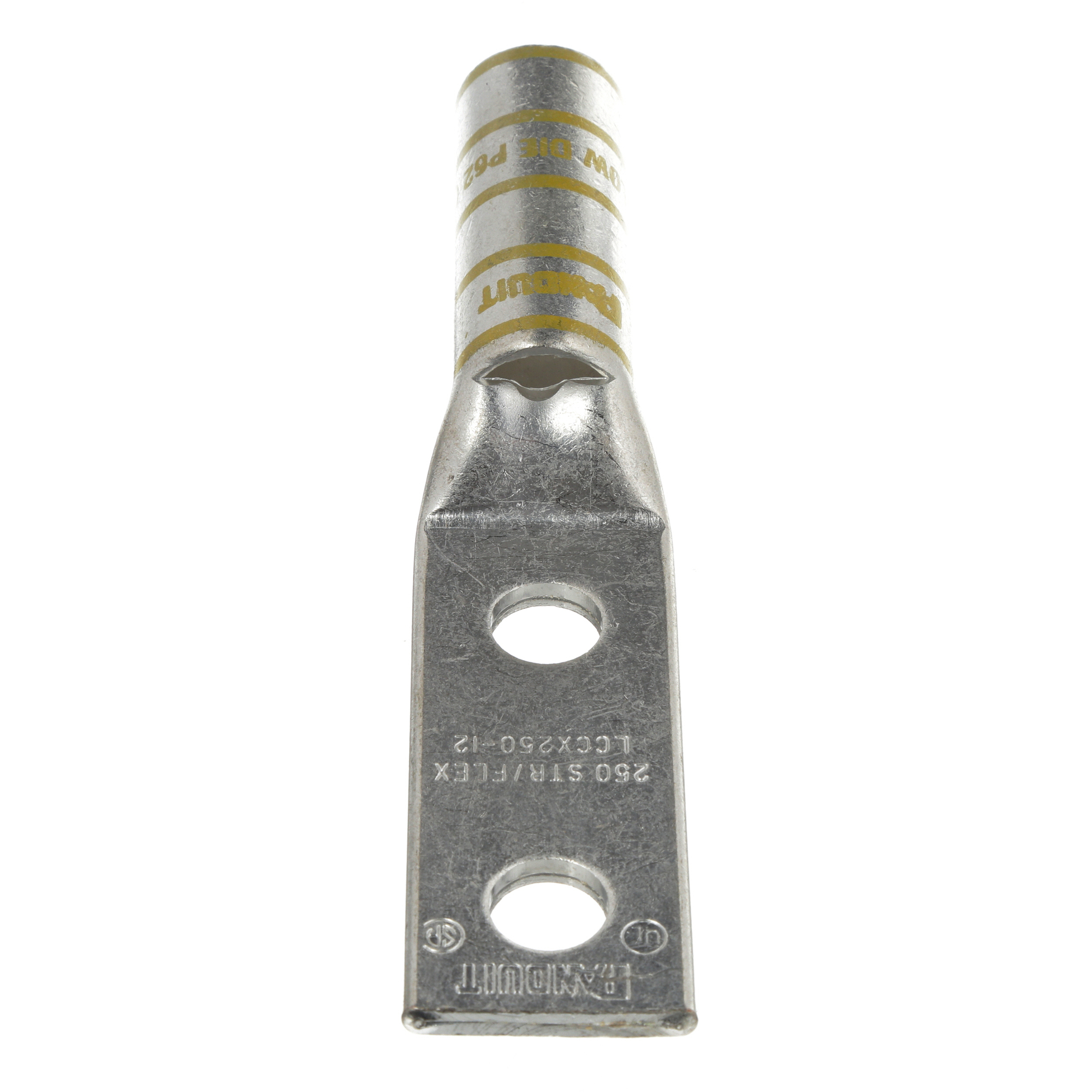 Copper Compression Lug, 2 Hole, 250 kcmi
