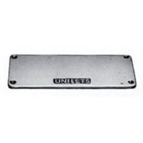 Blank Cover; Malleable Iron, Zinc Electro Plated, Chromate, Epoxy Powder Coated