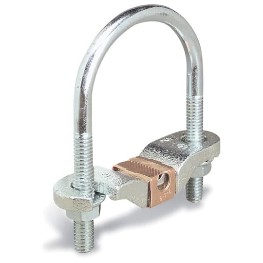 Waterpipe Mallable Iron Ground Clamp for Wire Range 6 - 2, Water Pipe Size 1/2, 3/4, 1, or rebar 4 - 10