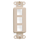 QuickPort Decora Insert, 3-Port, Ivory