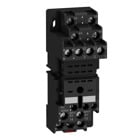 Zelio, plugin relay socket, mixed contact, 10 A, 250 V, screw clamp, for RXM2 or RXM4 relays