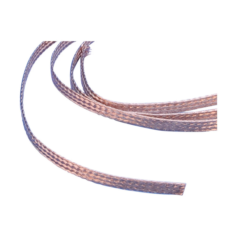Flat Braid in Coil, Bare Copper, 98.68 kcmil