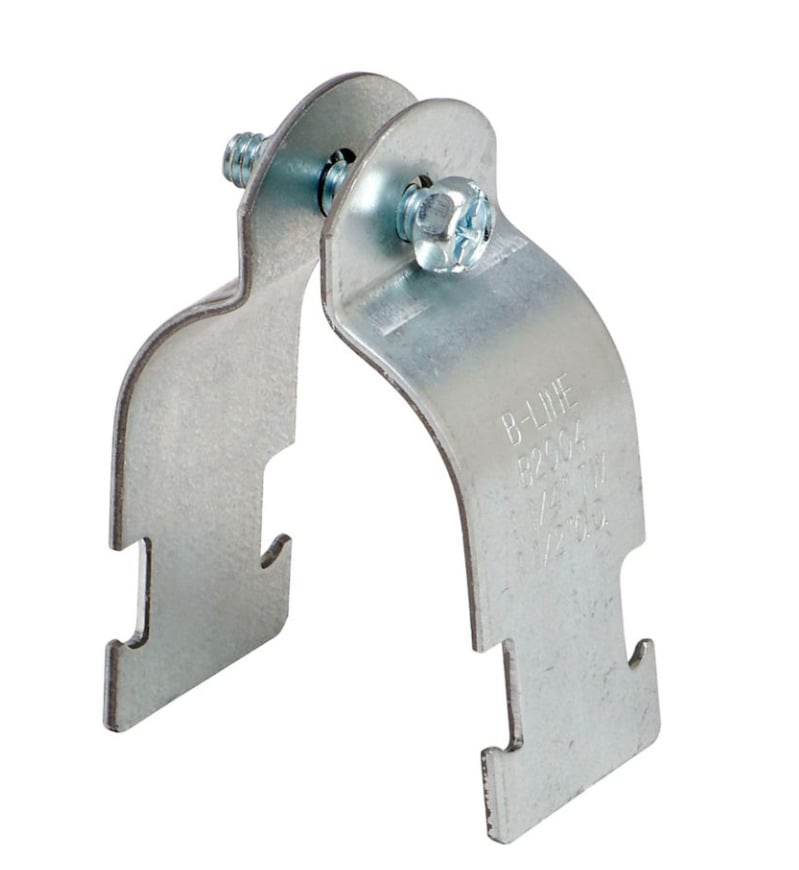 B2013PAHDG B2000 2-Piece Pre-Assembled Pipe Clamp, 2 in Conduit, Low Carbon Steel