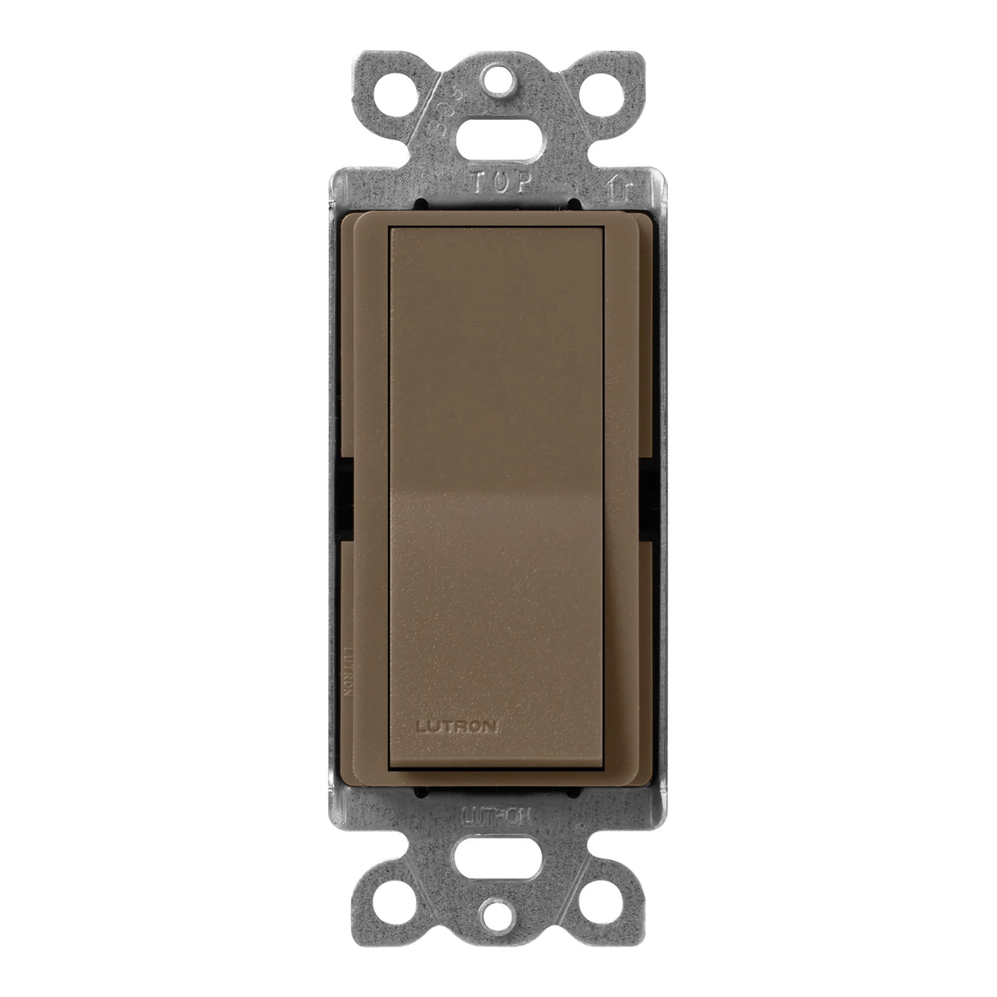 Lutron Claro 15 Amp, 3-Way On/Off Rocker Switch, Espresso