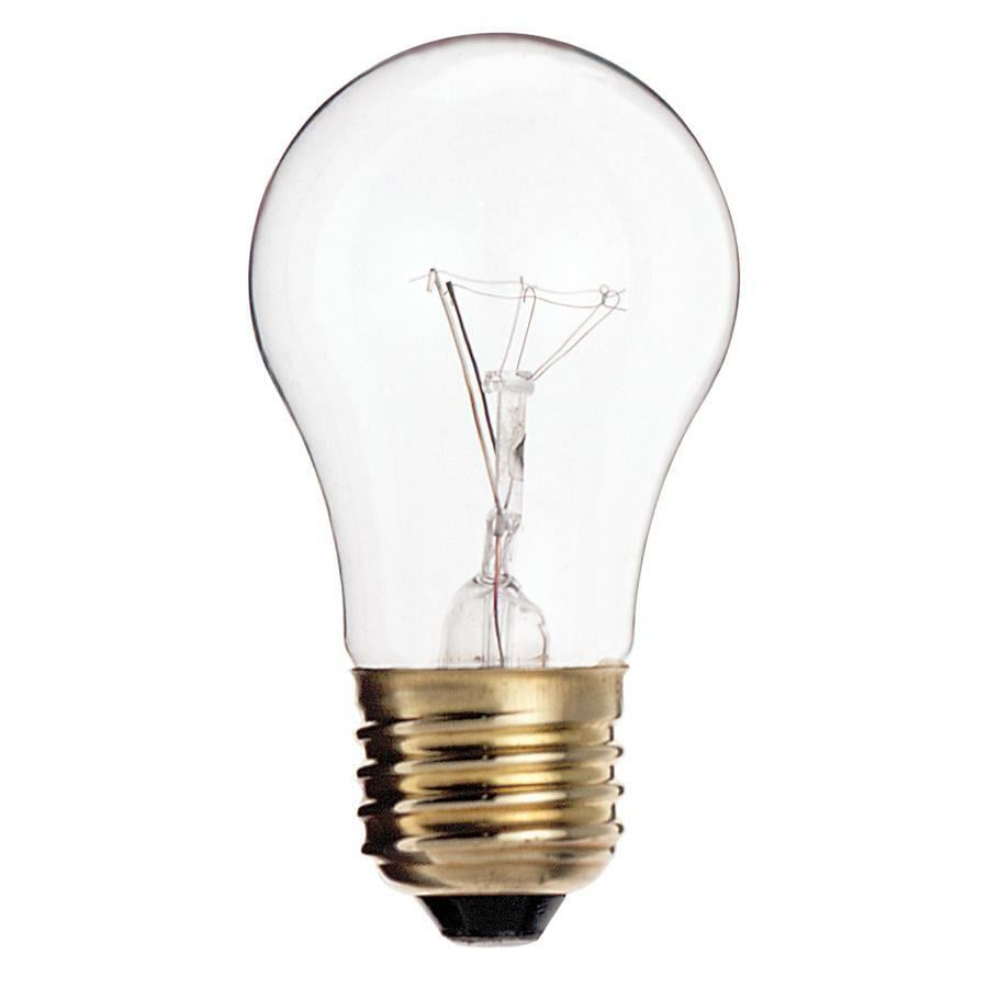 40W A15 Incandescent Clear 2500 Avg Rated Hrs 290L E26 Base 130V 4PK