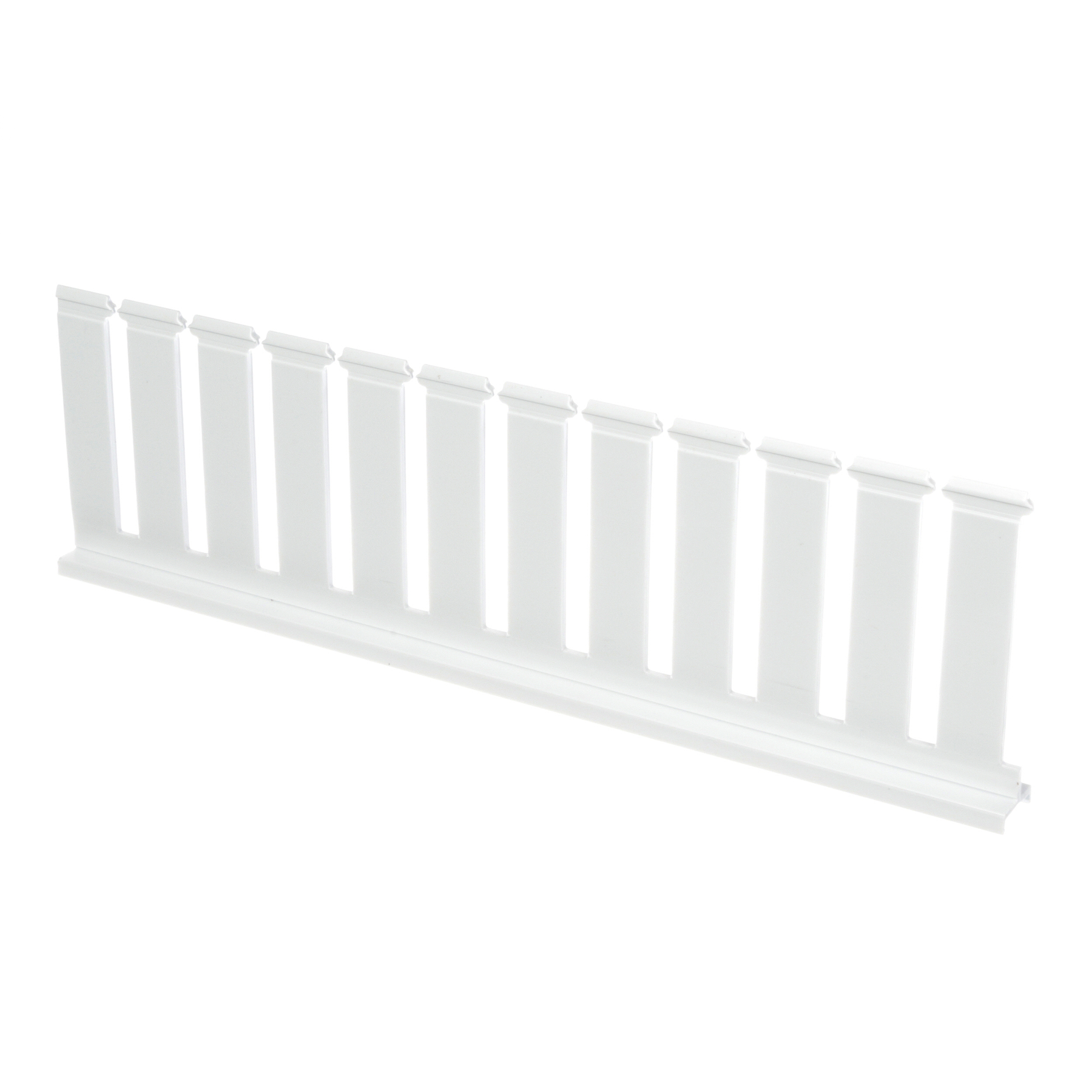 Slotted Duct Divider Wall, PVC, 4INH X 6FT