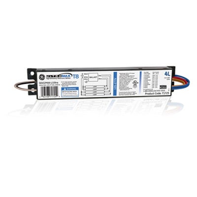 GE UltraMax, 60 Hz, Low (.77) Ballast Factor, Instant Start, 9.5 IN Length, 1.3 IN Width, 1 IN Height