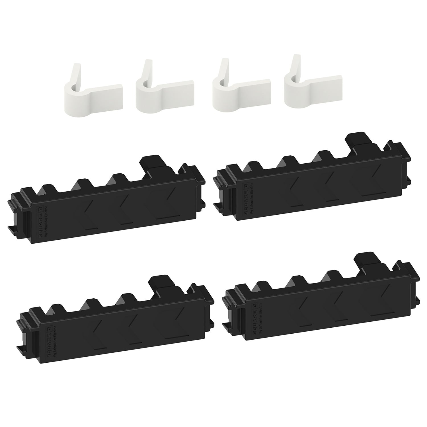 Load center accessory, QO/Homeline, assemble kit, 4 x Qwik-grip shields, filler plates, diagram, instructions