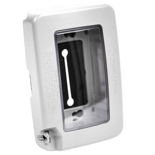 Low profile, extra-duty, plastic in-use weatherproof cover, single gang, 8-configurations, white