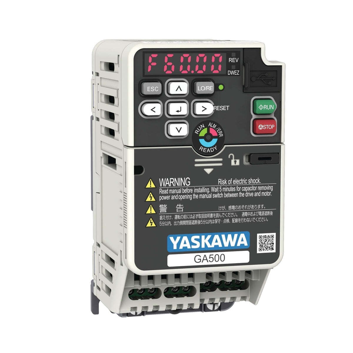 GA50U4004ABA 2 HP 480V 3 Phase IP20 Enclosed Variable Frequency Drive