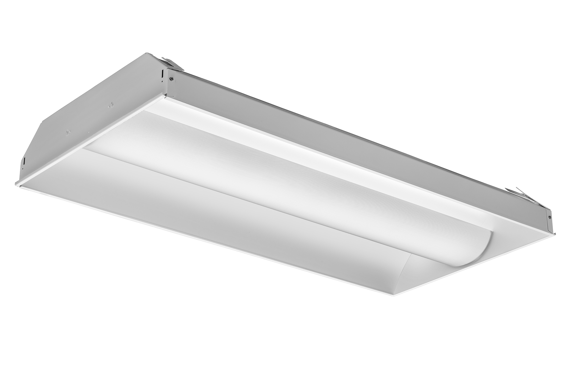 2 ft. x 4 ft. Avante is a recessed LED lay-in with metal diffuser that provides a timeless design with 3000 lumens and 3500 kelvin CCT for general illlumination for large, open spaces