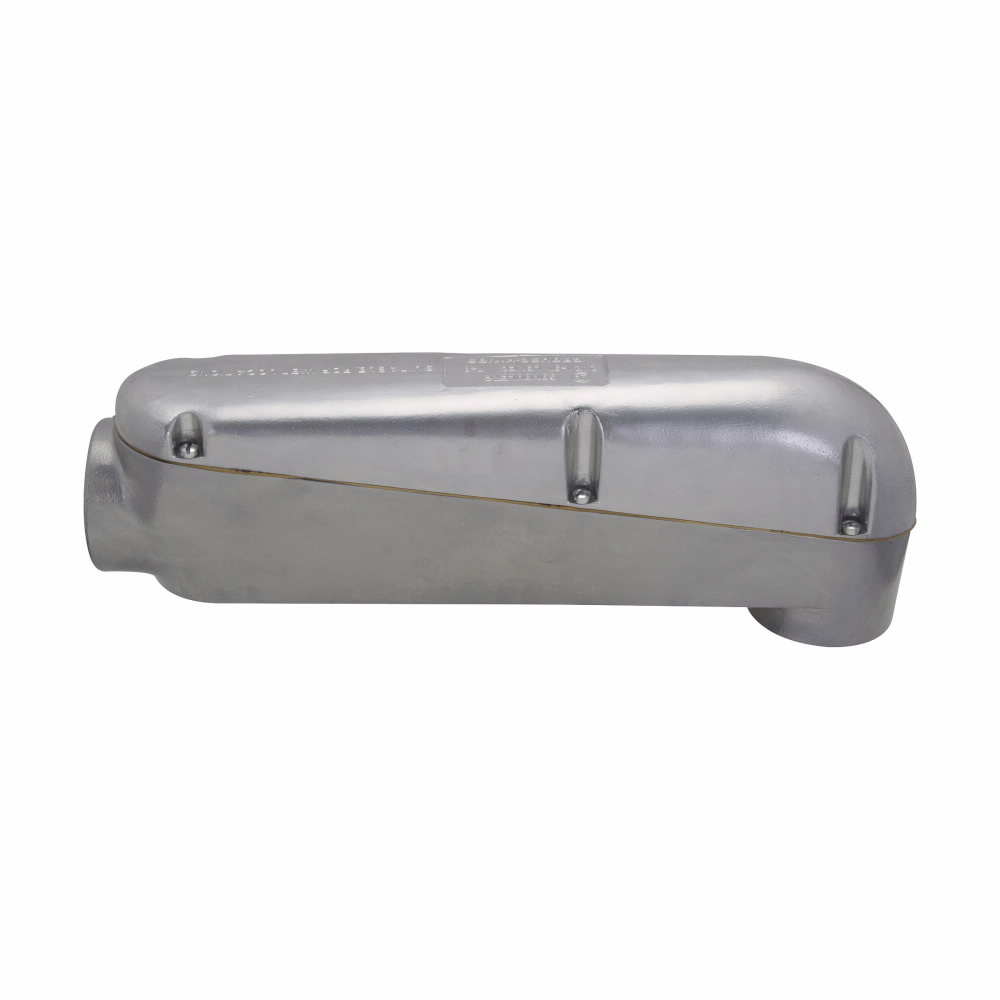 Eaton Crouse-Hinds series Condulet LBNEC mogul pulling elbow, Rigid/IMC, Copper-free aluminum, 1-1/4"