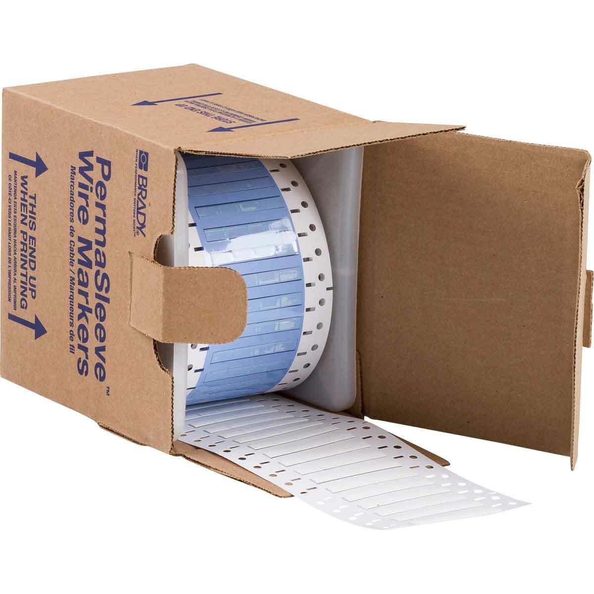 Wire Mkr,THT,B342,.125x.5,Wht,2000EA/RL