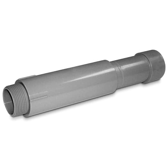 Male Terminal Adapter End Expansion Fitting, Size 3 Inches, Material PVC, Color Gray, For use with Schedule 40 and 80