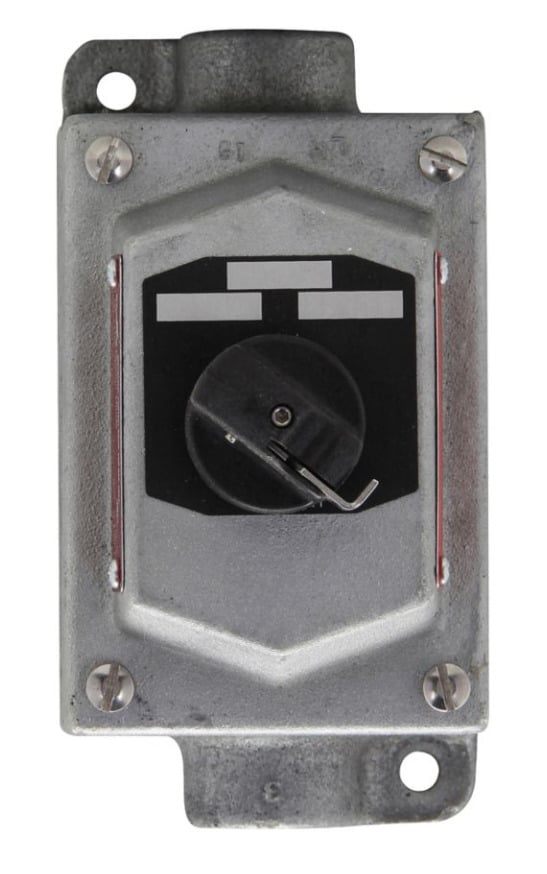 DS675 DS Series Complete Switch Cover Assembly With Square Handle, Copper-Free Aluminum