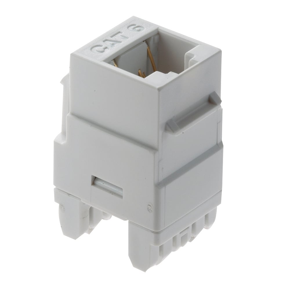 RJ45 Cat 6 Keystone Insert, White