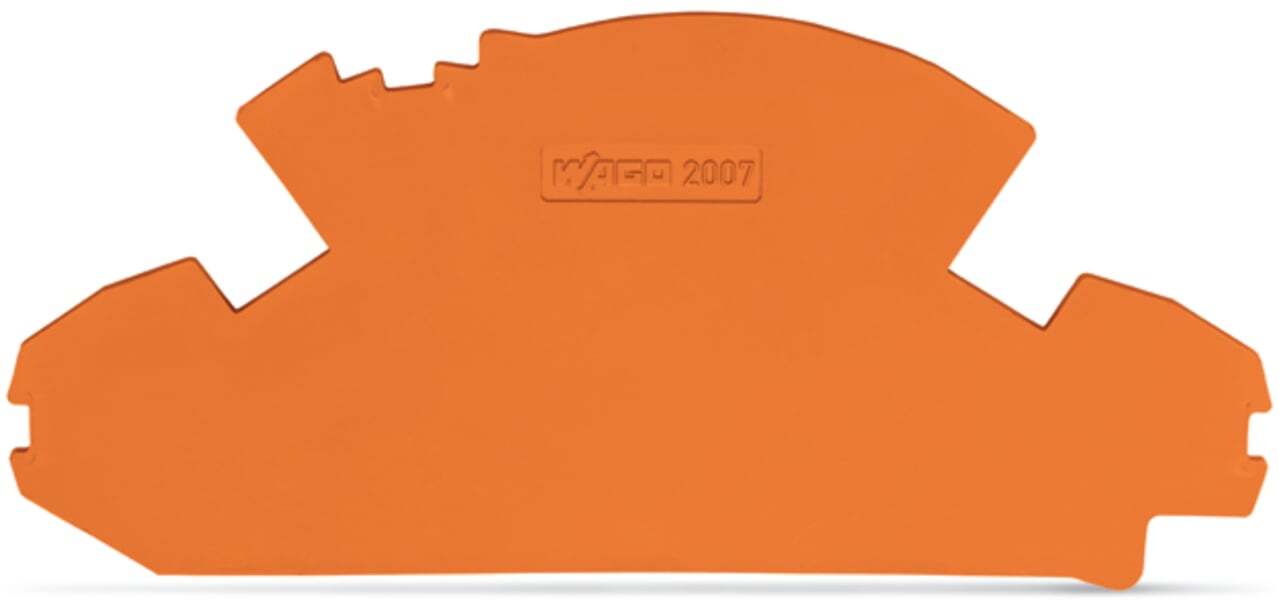 End plate; 1.5 mm thick; without lock-out seal option; orange