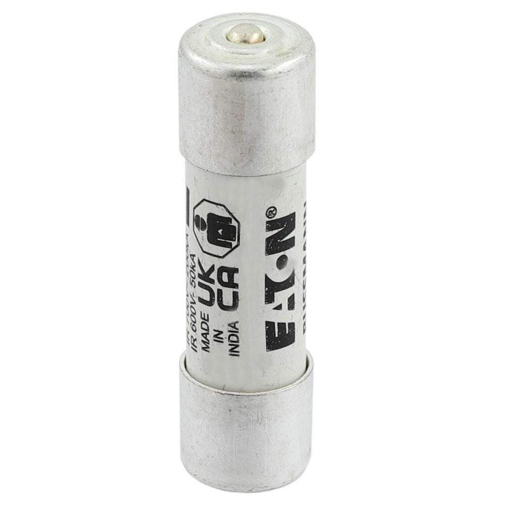 Eaton Bussmann series FWP high speed fuse, 690 Vac (IEC), 700 Vac (UL), 600 Vdc (UL), 32A, 200 kAIC at 700 Vac, 50 kAIC at 600 Vdc, With Indicator, High speed fuse, Ferrule end X ferrule end, Class aR, White, Ceremic