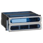 Opt-X Ultra 19/23" 4RU Distribution and Splice Enclosure with Sliding Tray, Empty, Accepts up to 12 Opt-X Adapter Plates or 12 Opt-X P-N-P Modules