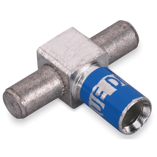 KUBE Male (Two Load) Copper Motor Pigtail Disconnect, Wire Size 6 AWG, Body Size 1, Die Color Blue