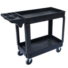 Small Two Shelf Utility Cart built to help make transporting materials and items around the jobsite easier and more efficient
