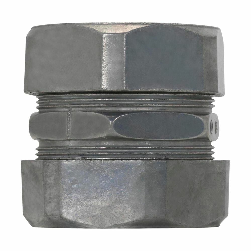 Eaton Crouse-Hinds series EMT compression coupling, EMT, Zinc die cast, Compression type, 3-1/2"