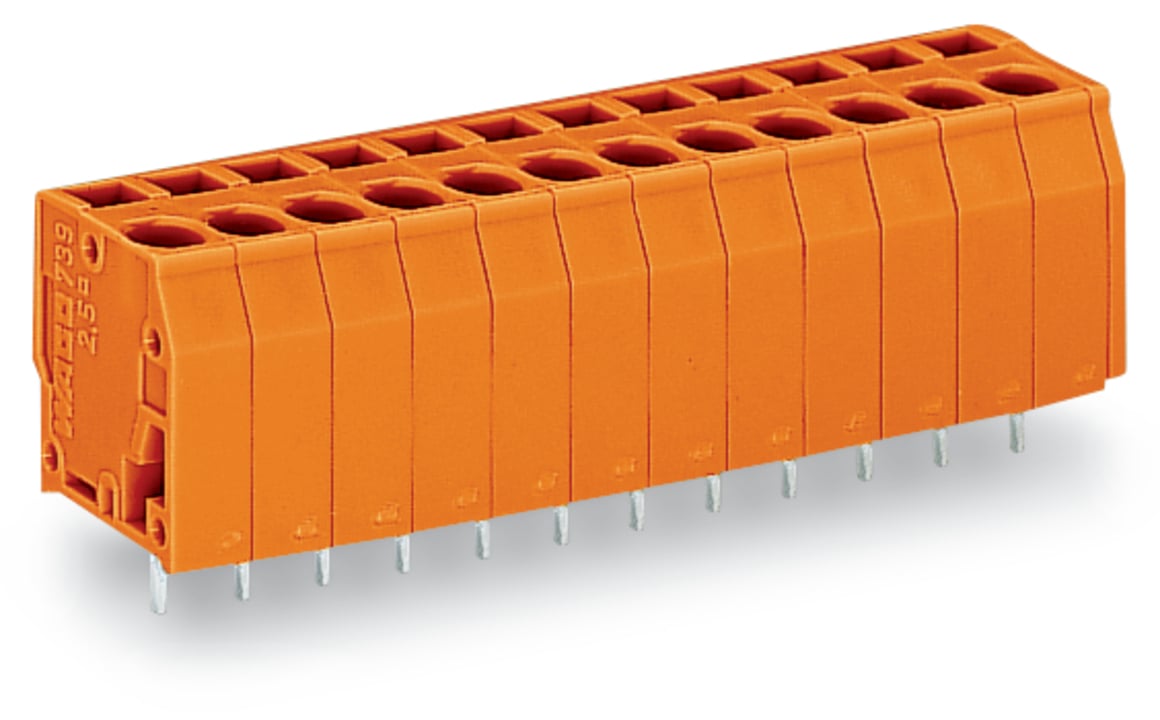PCB terminal block; 2.5 mm; Pin spacing 5.08 mm; 3-pole; CAGE CLAMP; 2,50 mm; orange