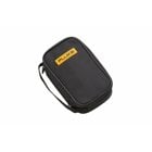 The Soft Carrying Case opens laterally to allow use of the test tool without removing it from the case and includes a strap to secure the test tool. It's made of a durable polyester 600D case construction for long life and is compatible with the Fluke 20, 70, 11X, 170 Series digital multimeters and other similar format test tools.