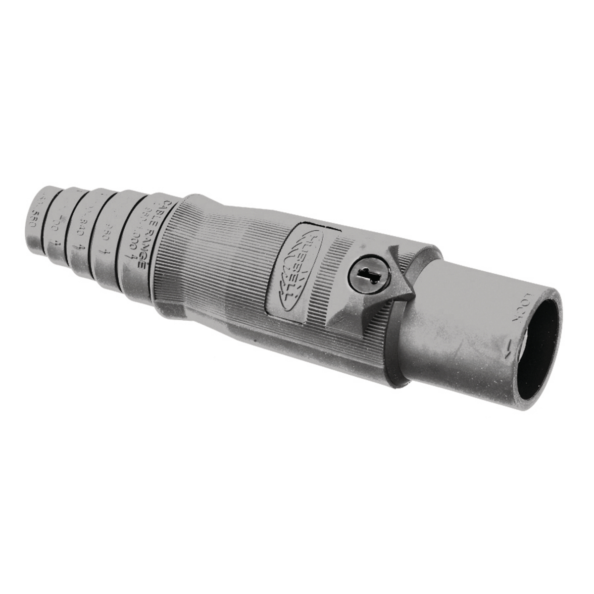 Single Pole Products, Male Plug, 300/400A 600V AC/DC, Gray