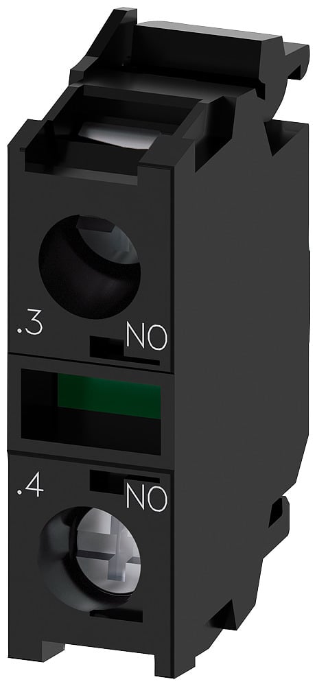 CONTACT MODULE WITH 1 CONTACT ELEMENT, 1NO, SCREW TERMINAL, FOR FRONT PLATE MOUNTING